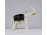 Régi aranyozott Rudolf Kammer porcelán elefánt 11.5 cm