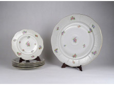 Kínai almafa POMMIER CHINOIS mintás Herendi porcelán süteményes készlet