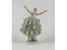 Régi Unterweissbach porcelán balerina figura 14.3 cm