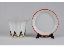 Art deco Rosenthal porcelán kaspó alátéttel