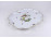 Régi Rothschild mintás, aranyozott, fehér Herendi porcelán kínáló tálca 28.5 cm