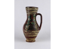 Antik XIX. századi erdélyi Tordai bokály 18.8 cm