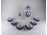 Régi hat személyes kék fehér Lorenz Hutschenreuther porcelán teás készlet Meisseni hatású