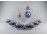 Régi hat személyes kék fehér Lorenz Hutschenreuther porcelán teás készlet Meisseni hatású