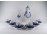 Régi hat személyes kék fehér Lorenz Hutschenreuther porcelán teás készlet Meisseni hatású