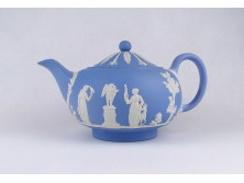 Régi antik jelenetes Wedgwood porcelán teáskanna