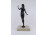 Régi szecessziós női akt, bronz szobor bronz talapzaton 25.6 cm