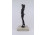 Régi szecessziós női akt, bronz szobor bronz talapzaton 25.6 cm