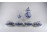 Régi négy személyes kék fehér Hutschenreuther porcelán teás készlet Meisseni hatású
