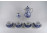 Régi négy személyes kék fehér Hutschenreuther porcelán teás készlet Meisseni hatású