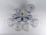 Régi négy személyes kék fehér Hutschenreuther porcelán teás készlet Meisseni hatású