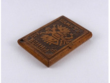 I. világháborús faragott hadifogoly munka cigarettatárca 1914-16 Orosz kétfejű sassal