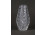 Régi kisméretű csiszolt kristály váza 10.7 cm