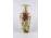 Vajszínű Zsolnay orchideás porcelán váza 26.5 cm