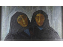 Fontos Sándor : Nővérek 74.5 x 42.5 cm