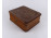 Antik faragott virágmintás szecessziós fadoboz 22.5 x 19 x 8.7 cm