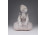 Kovács Éva ülő lány kerámia figura 18 cm