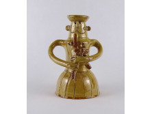 Csavlek Etelka: Dudás - kerámia figura 19.5 cm