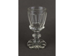 Antik Biedermeier talpas üvegpohár kupa 11.5 cm