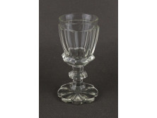 Antik Biedermeier talpas üvegpohár kupa 11.5 cm