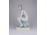 Zsolnay porcelán térdelő akt szobor 22.5 cm