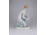 Zsolnay porcelán térdelő akt szobor 22.5 cm
