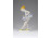 Régi Hollóházi porcelán balerina figura 14 cm