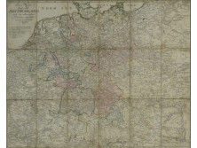 Walch, Johann : Post Karte durch ganz Deutschland Augsburg, 1795