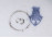 Régi Zsolnay virágmintás porcelán kávéskészlet 14 darab