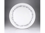 Régi, nagyméretű, jelzett cseh TK porcelán tortatál, pecsenyés tál 39.5 cm