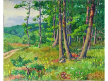 Pálla Jenő (1883-1958) : Erdőszél 1943