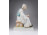 Nagyméretű, hibátlan Zsolnay szalonnázó paraszt porcelán figura 32 cm