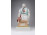 Nagyméretű, hibátlan Zsolnay szalonnázó paraszt porcelán figura 32 cm
