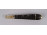 Antik szecessziós fém berakásos fa cigaretta szipka RITKASÁG! 10.5 cm