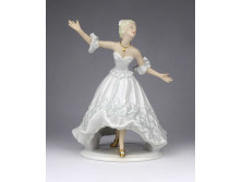Régi Wallendorf porcelán balerina szobor 19 cm