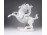 Antik Herendi porcelán figura - Leonardo da Vinci lovasszobra 23.5 cm