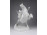 Antik Herendi porcelán figura - Leonardo da Vinci lovasszobra 23.5 cm