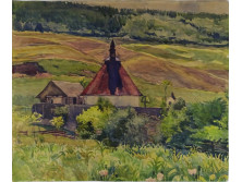 Pálla Jenő (1883-1958) : Erdélyi templom