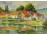 Pálla Jenő (1883-1958) : Folyópart híddal