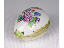 Régi Viktória mintás Herendi porcelán tojás
