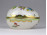 Régi Viktória mintás Herendi porcelán tojás