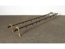 Antik szecessziós réz függönytartó karnis pár 230 cm