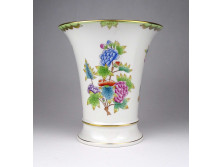 Régi hibátlan Viktória mintás Herendi porcelán váza 17 cm