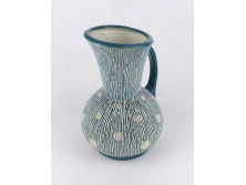 Antik osztrák AMPHORA art deco majolika váza 21.8 cm