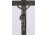Antik ón asztali talpas feszület, oltár kereszt 26.3 cm