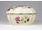 Nagyméretű vajszínű pillangós Zsolnay porcelán bonbonier
