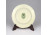 Vajszínű, aranyozott kék pillangós Zsolnay porcelán tányérka 8.5 cm