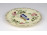 Vajszínű, aranyozott kék pillangós Zsolnay porcelán tányérka 8.5 cm