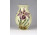Vajszínű, orchideás Zsolnay porcelán díszváza 13 cm