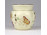 Kisméretű, vajszínű, pillangós Zsolnay porcelán kaspó